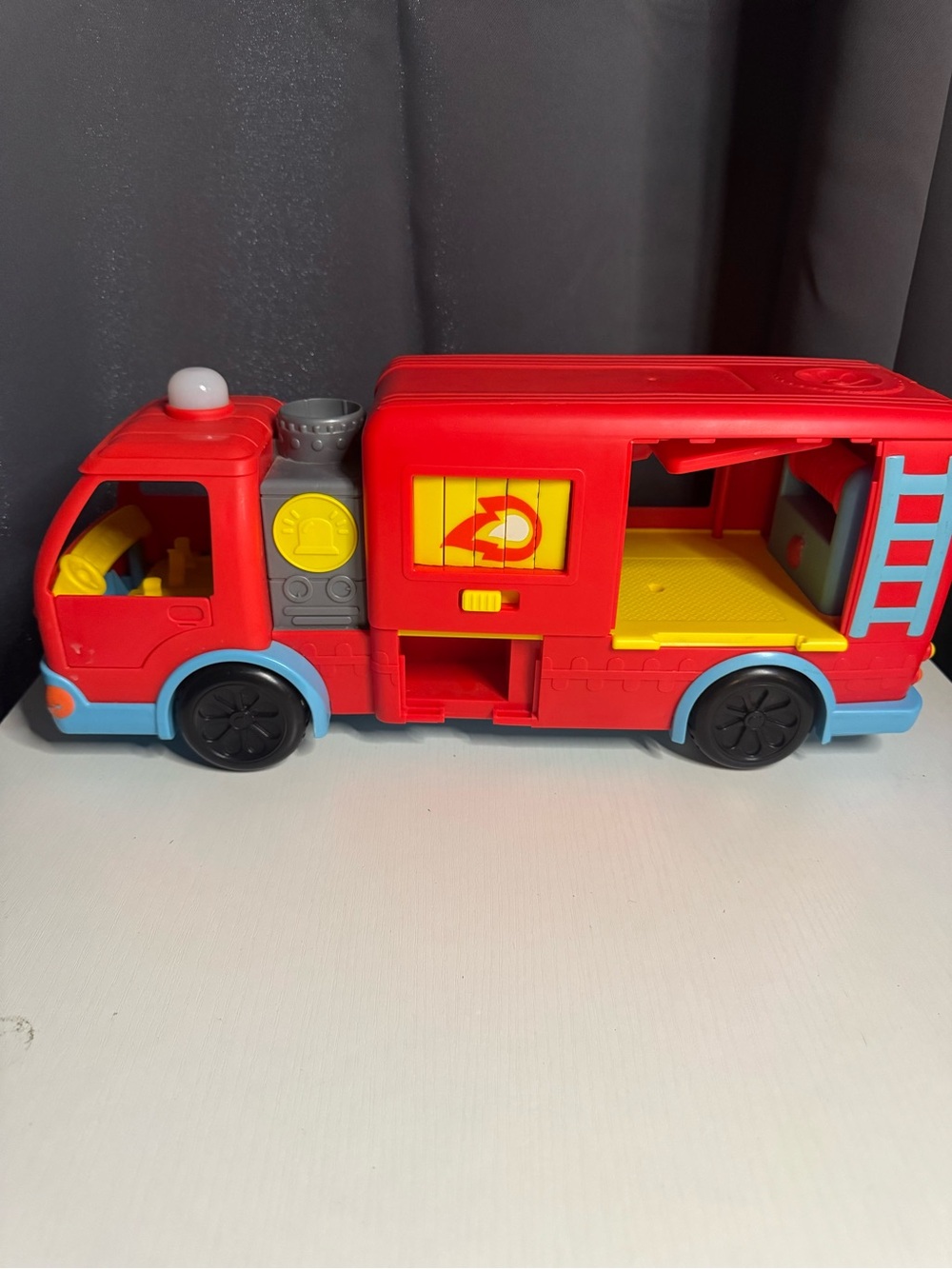 Red and Yellow Kids Rescue Truck Playset by